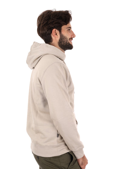 FELPA CON CAPPUCCIO E LOGO TIMBERLAND DA UOMO BEIGE