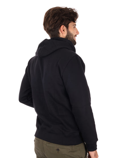 FELPA CON CAPPUCCIO E LOGO TIMBERLAND DA UOMO NERO