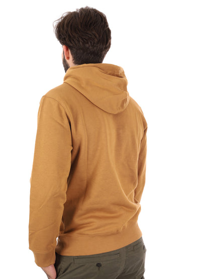 FELPA CON CAPPUCCIO E LOGO TIMBERLAND DA UOMO OCRA