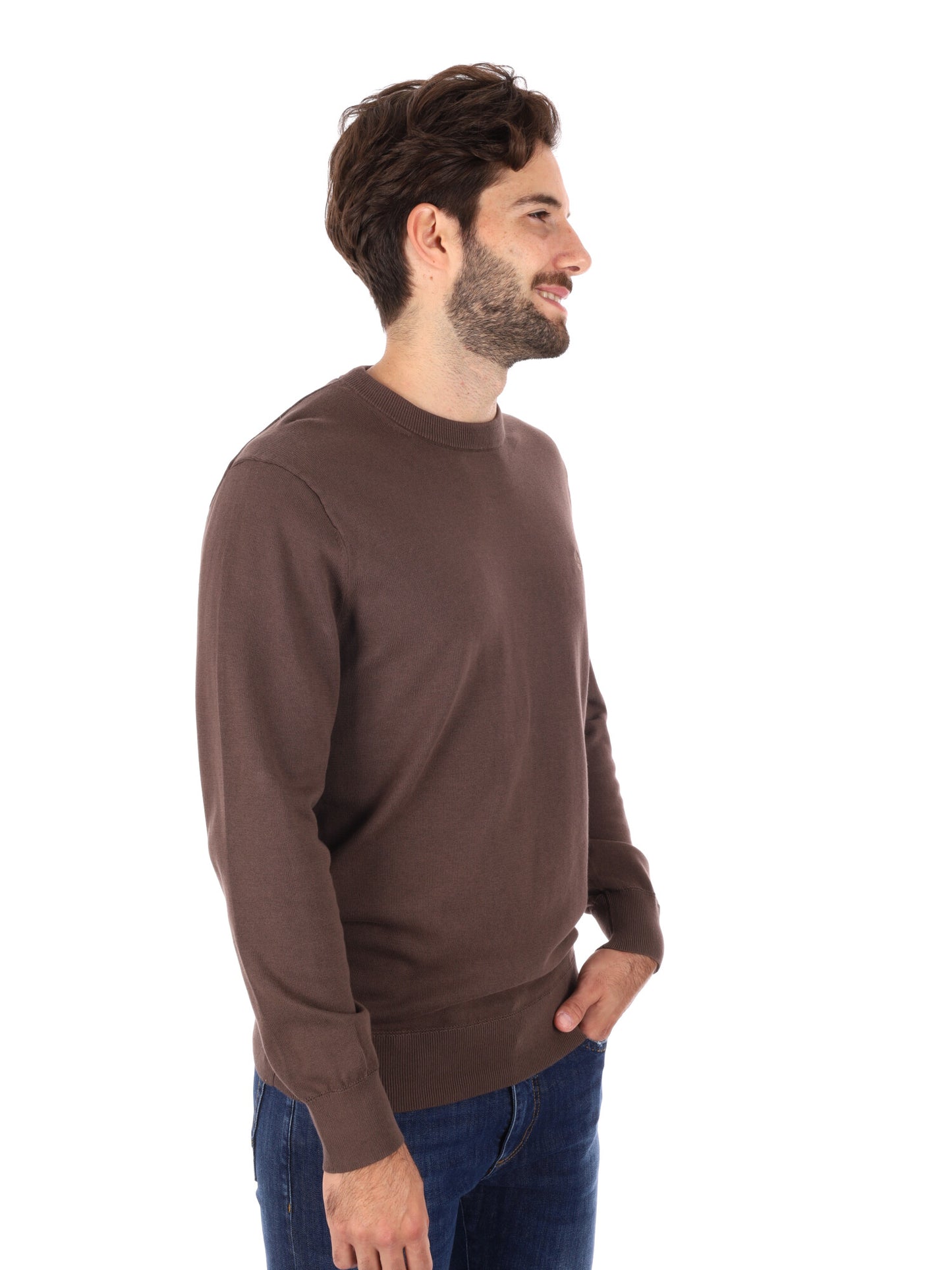 MAGLIA GIROCOLLO WILLIAMS RIVER TIMBERLAND DA UOMO MARRONE