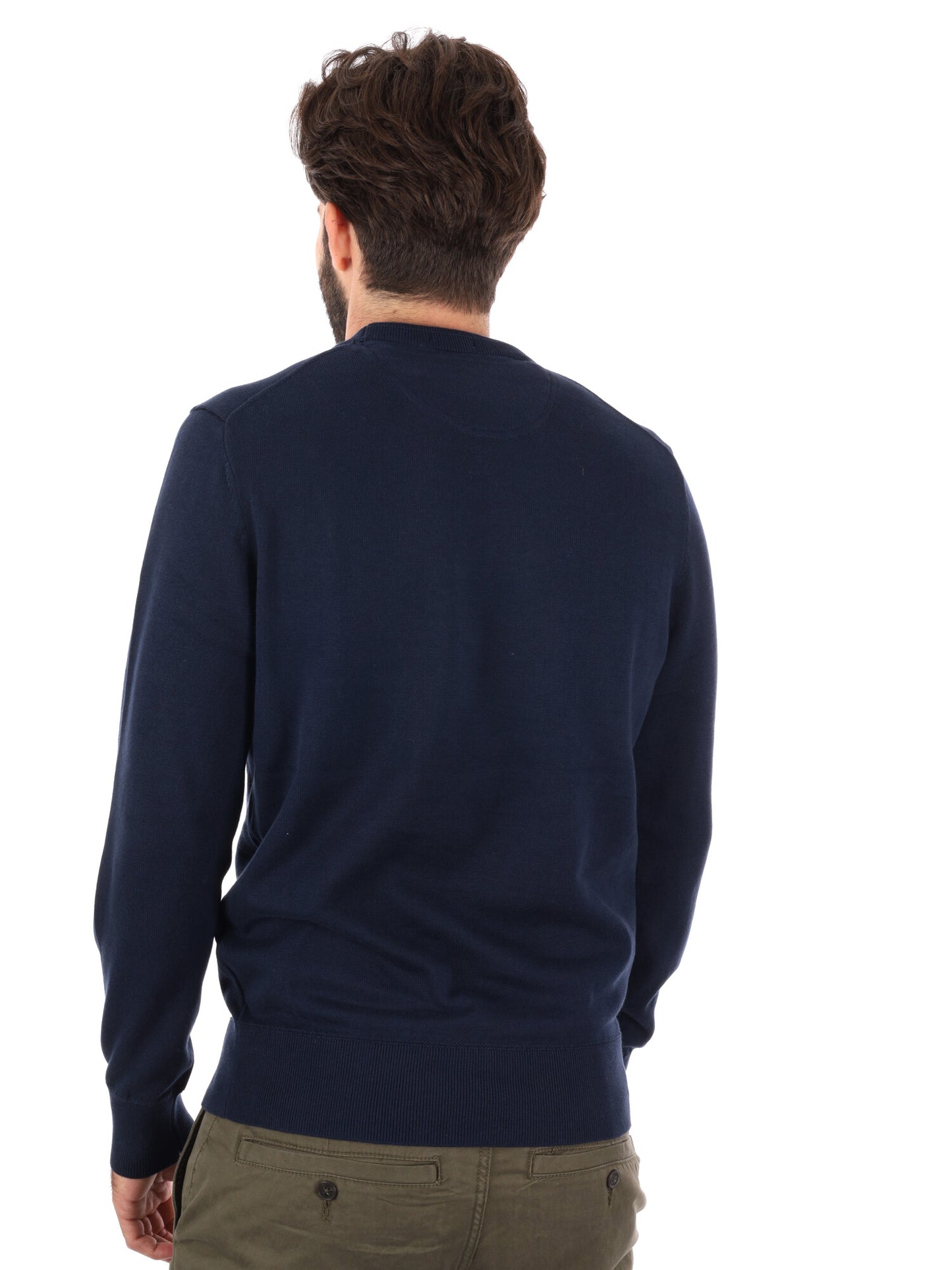Timberland Williams River, maglia a girocollo da uomo blu in cotone