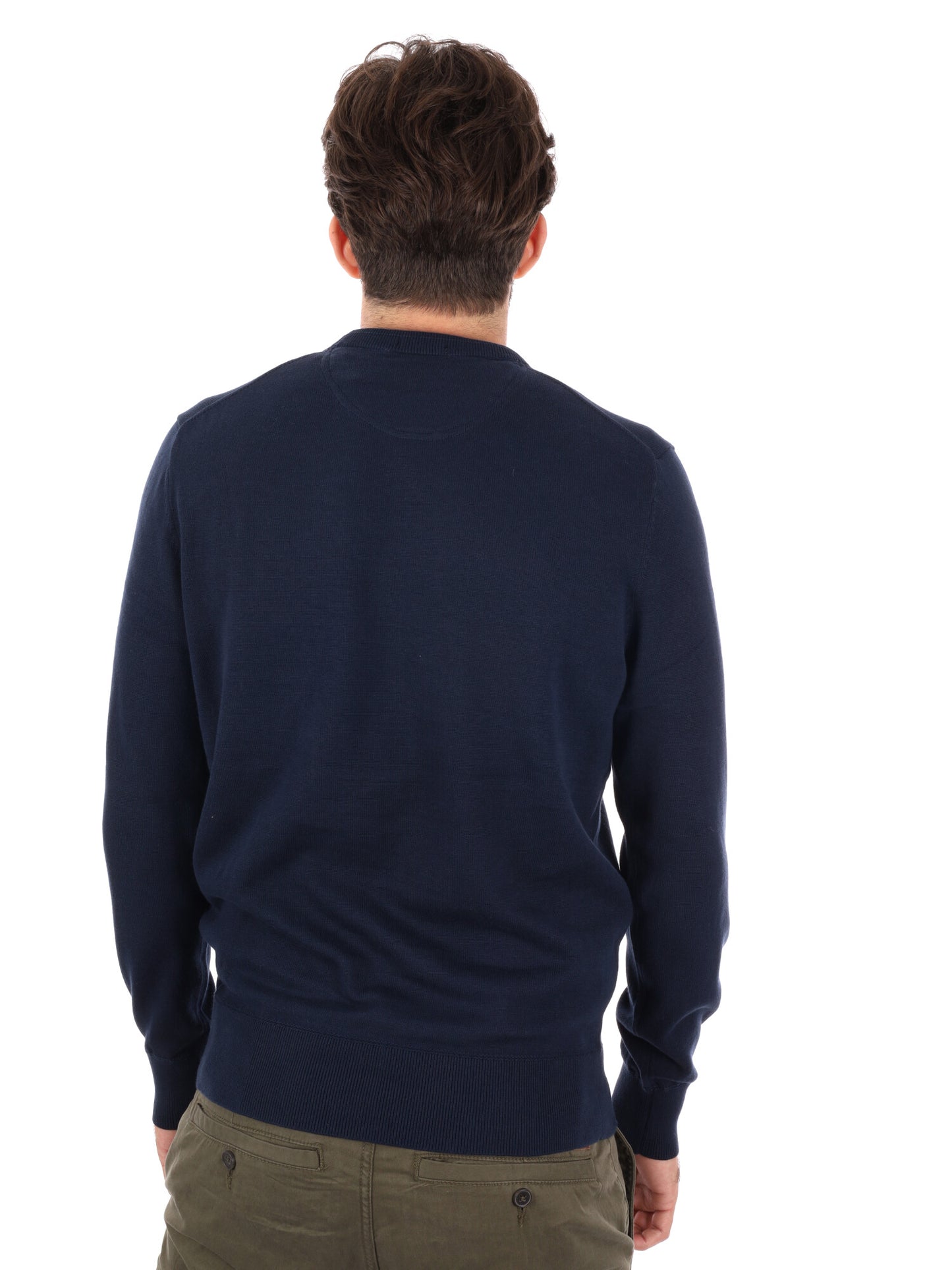 Timberland Williams River, maglia a girocollo da uomo blu in cotone