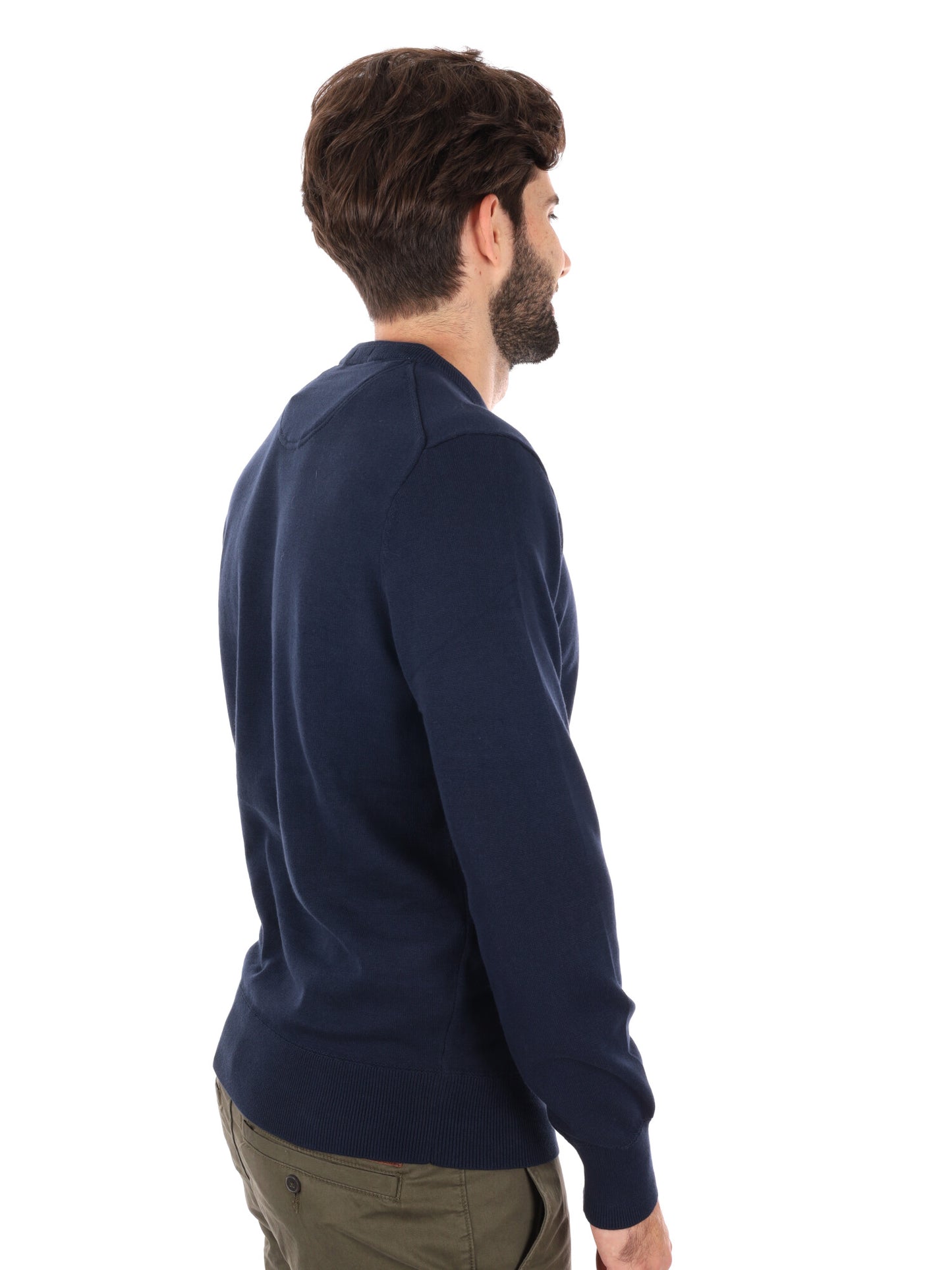 Timberland Williams River, maglia a girocollo da uomo blu in cotone
