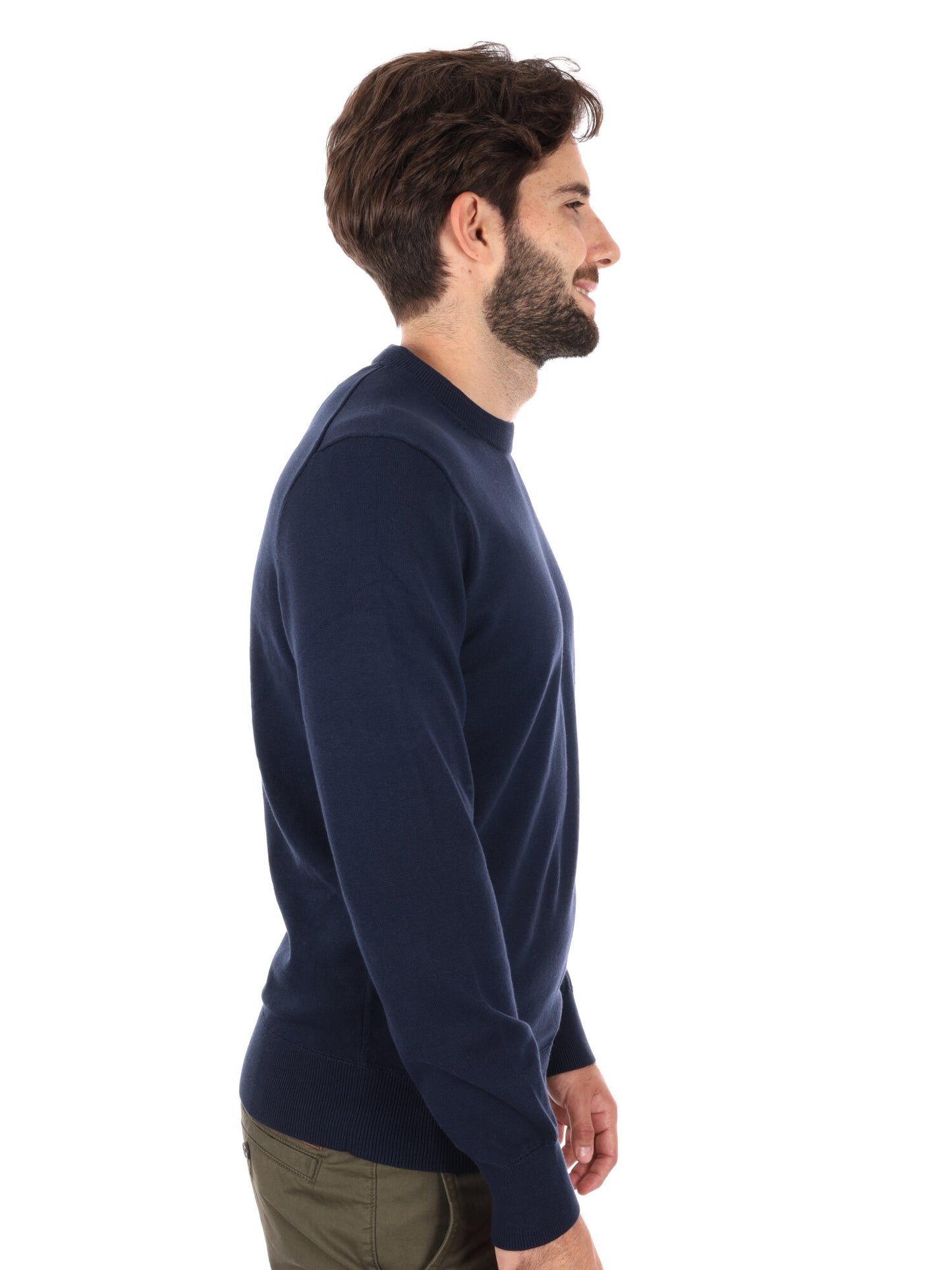 Timberland Williams River, maglia a girocollo da uomo blu in cotone