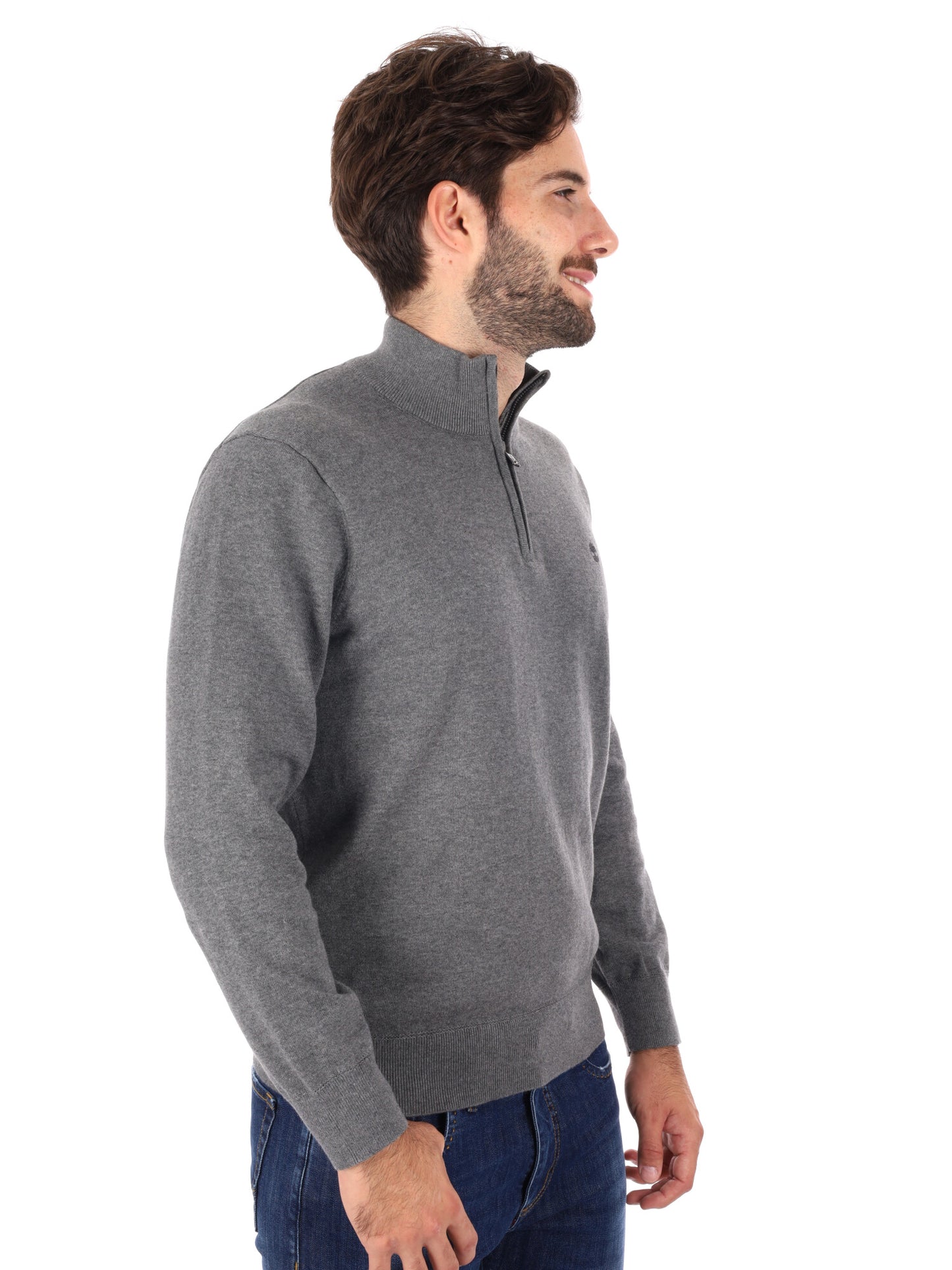 PULLOVER CON MEZZA ZIP WILLIAMS RIVER TIMBERLAND DA UOMO GRIGIO