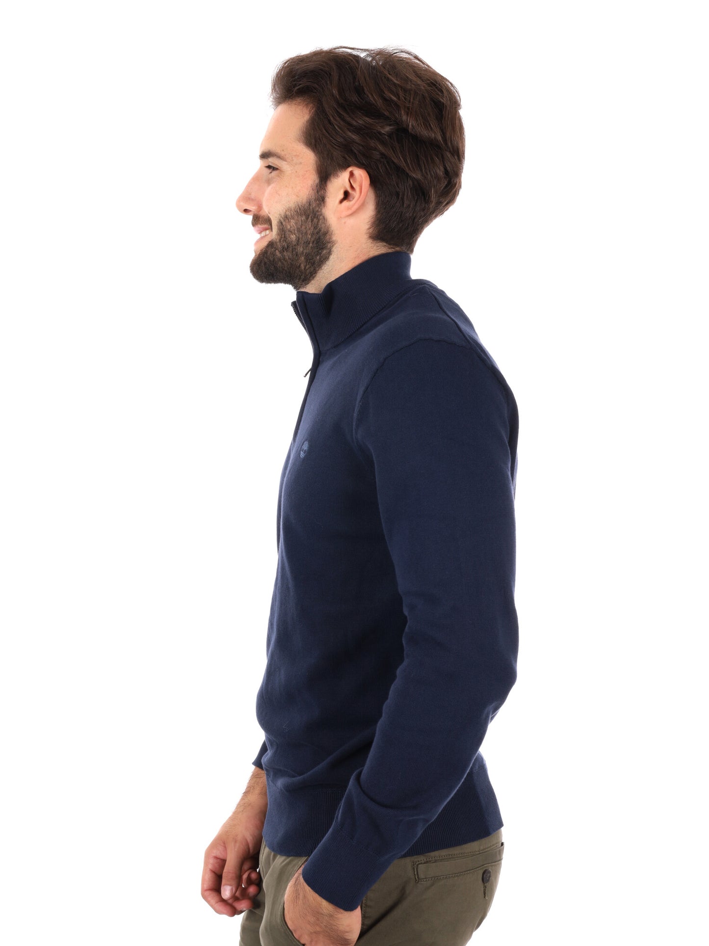 PULLOVER CON MEZZA ZIP WILLIAMS RIVER TIMBERLAND DA UOMO BLU