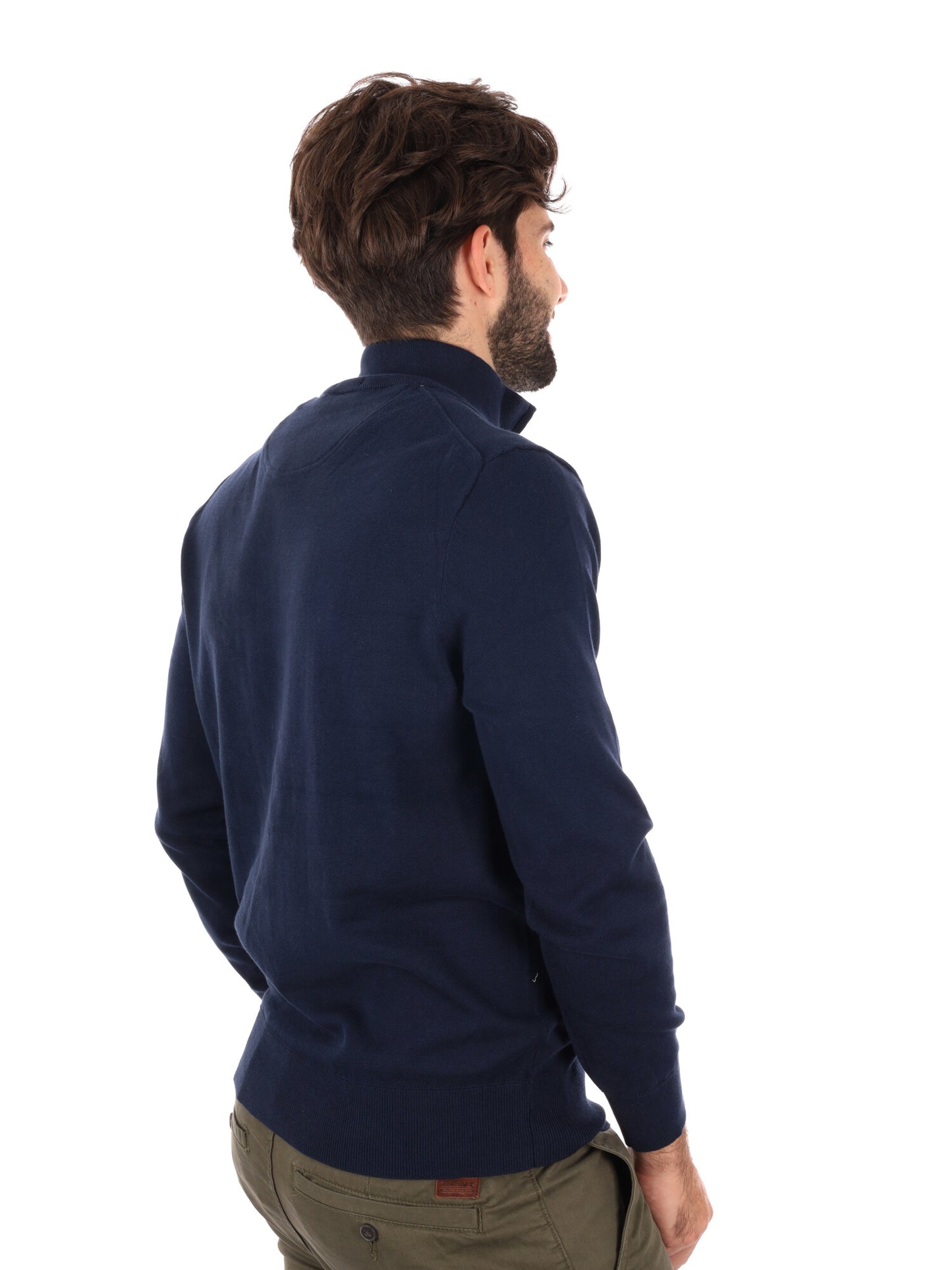 PULLOVER CON MEZZA ZIP WILLIAMS RIVER TIMBERLAND DA UOMO BLU