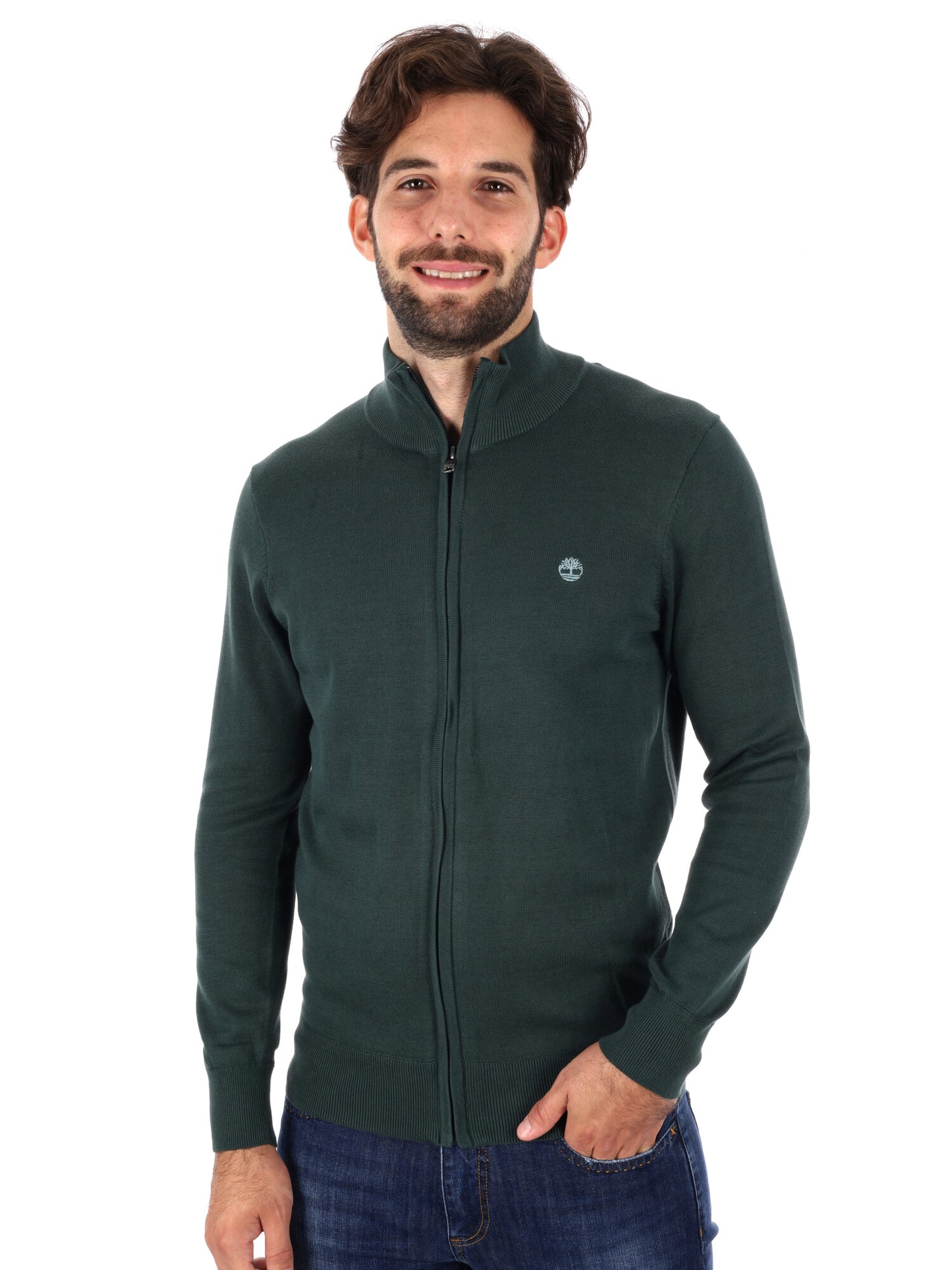 MAGLIA FULL ZIP WILLIAMS RIVER TIMBERLAND DA UOMO VERDE