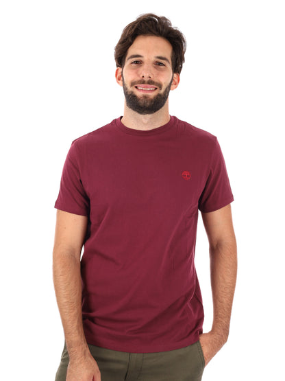 T-SHIRT DUNSTAN RIVER TIMBERLAND DA UOMO BORDEAUX