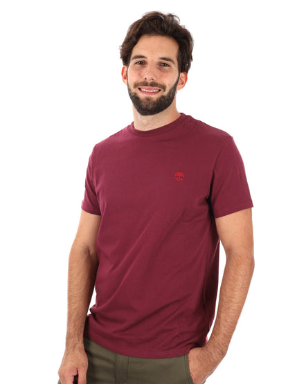 T-SHIRT DUNSTAN RIVER TIMBERLAND DA UOMO BORDEAUX