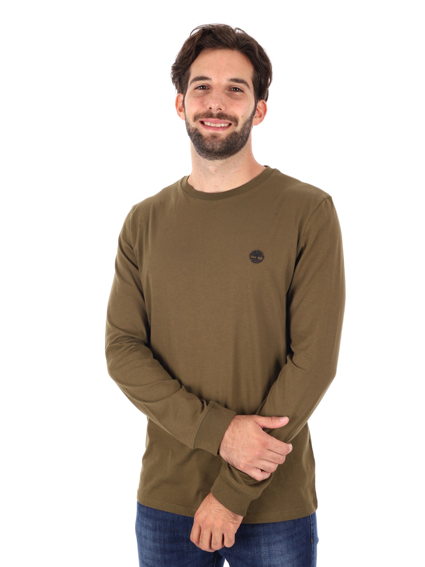 MAGLIA MANICHE LUNGHE DUNSTAN RIVER TIMBERLAND DA UOMO VERDE