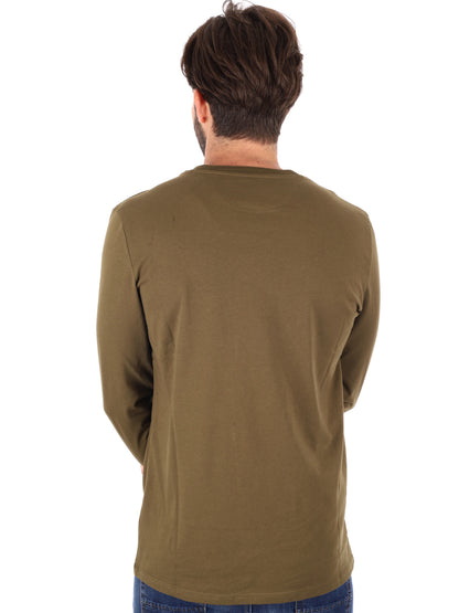 MAGLIA MANICHE LUNGHE DUNSTAN RIVER TIMBERLAND DA UOMO VERDE