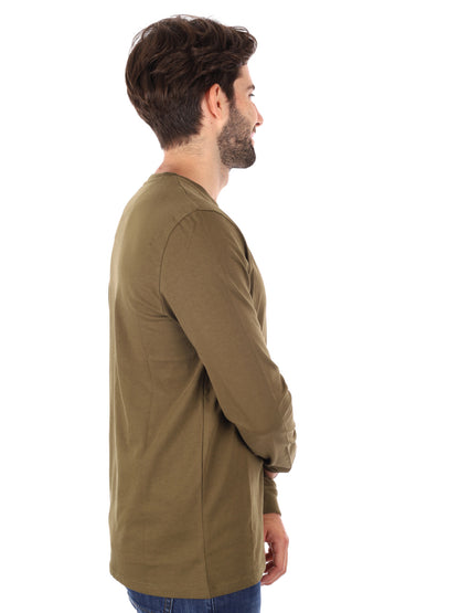 MAGLIA MANICHE LUNGHE DUNSTAN RIVER TIMBERLAND DA UOMO VERDE