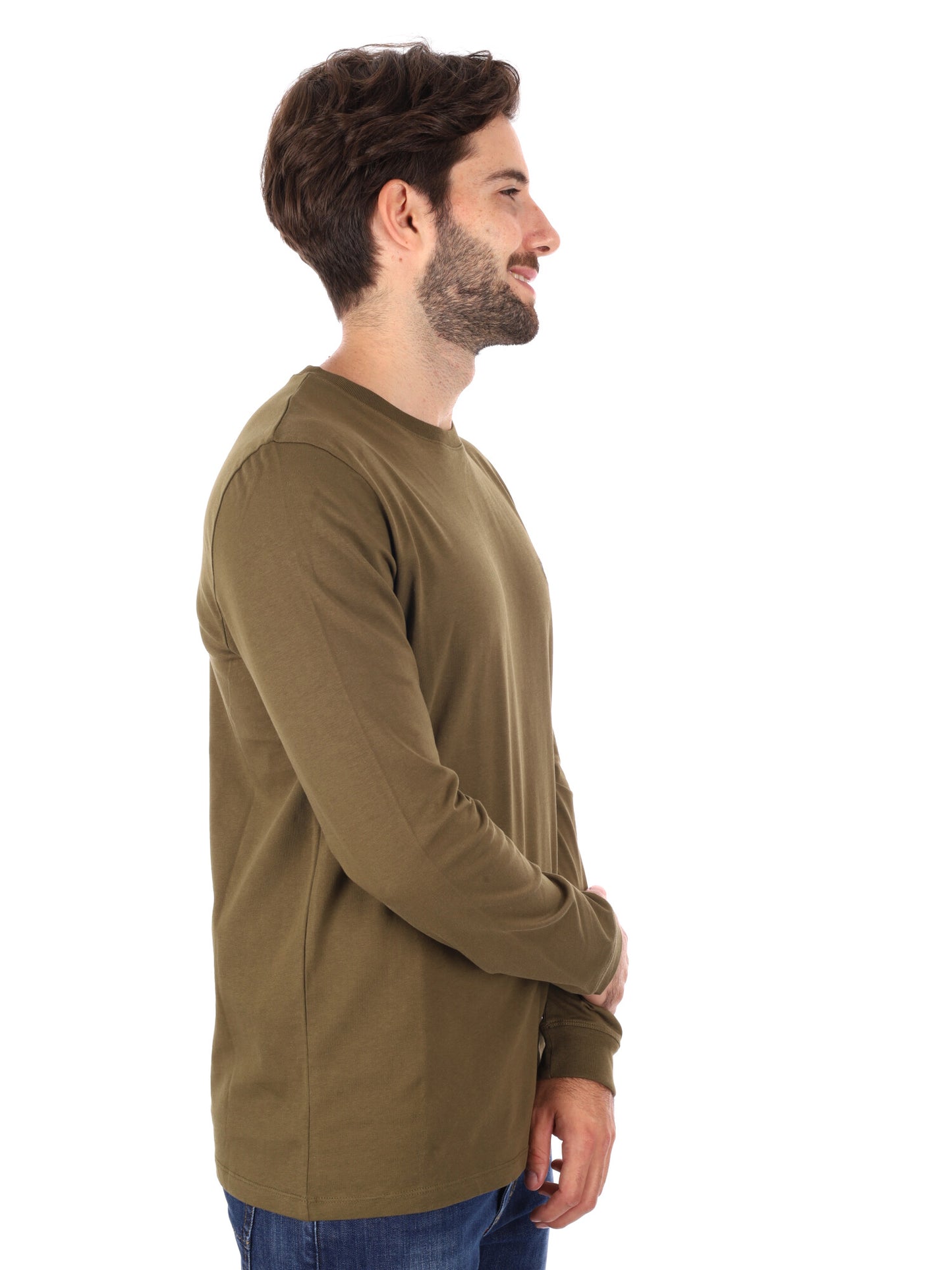 MAGLIA MANICHE LUNGHE DUNSTAN RIVER TIMBERLAND DA UOMO VERDE