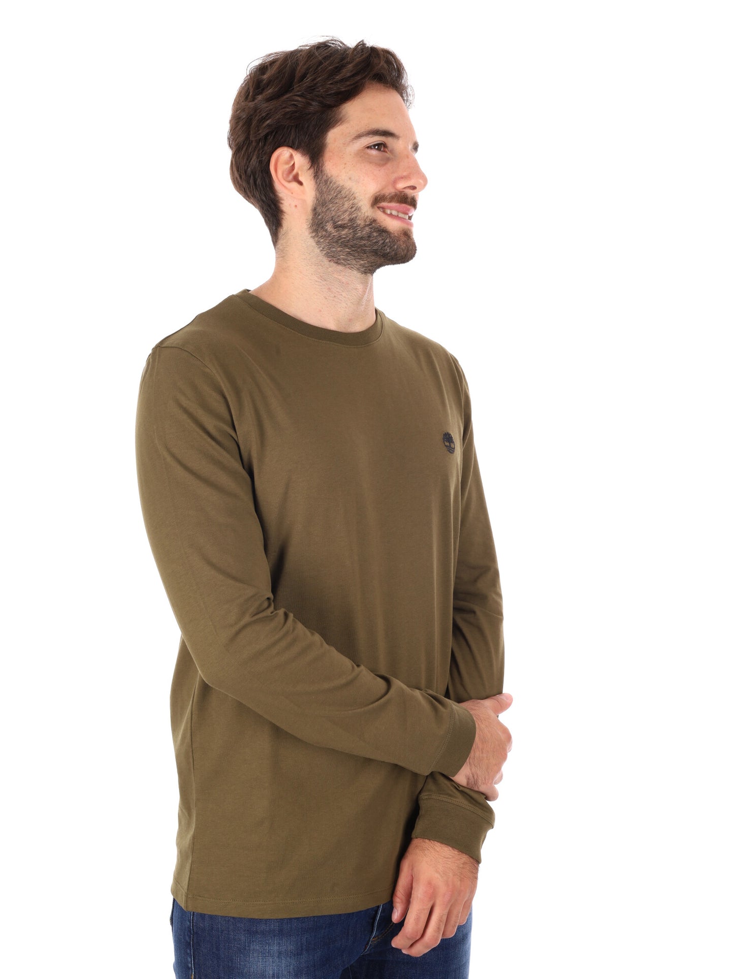 MAGLIA MANICHE LUNGHE DUNSTAN RIVER TIMBERLAND DA UOMO VERDE