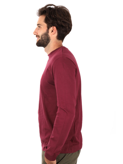 MAGLIA MANICHE LUNGHE DUNSTAN RIVER TIMBERLAND DA UOMO BORDEAUX