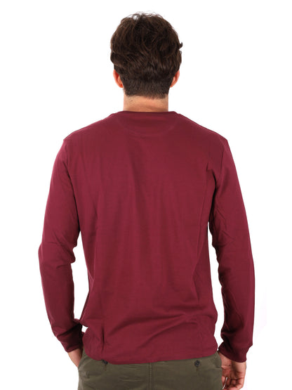 MAGLIA MANICHE LUNGHE DUNSTAN RIVER TIMBERLAND DA UOMO BORDEAUX
