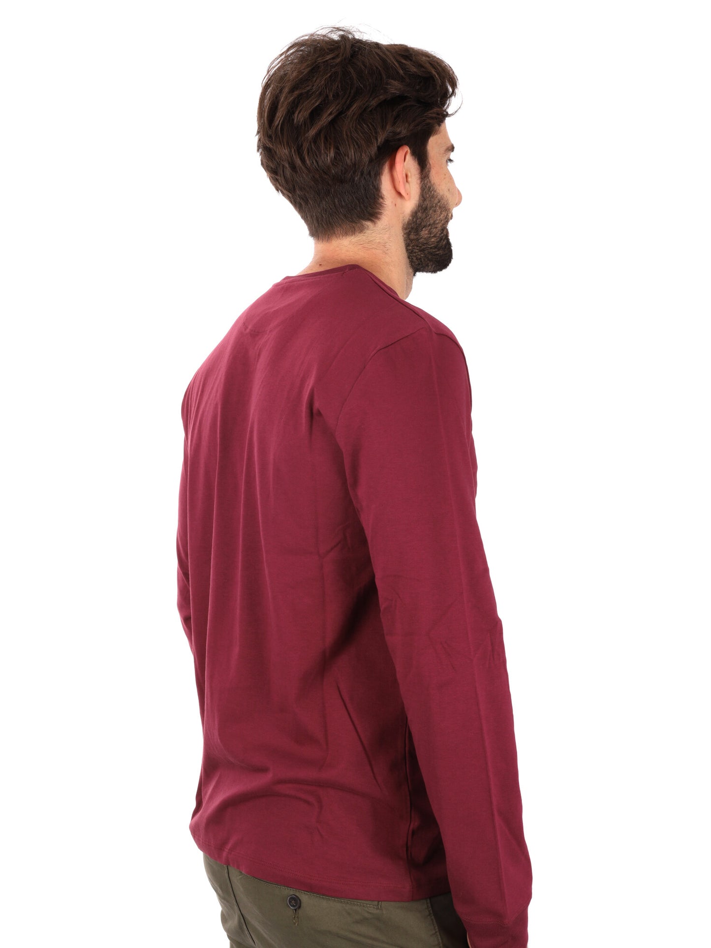 MAGLIA MANICHE LUNGHE DUNSTAN RIVER TIMBERLAND DA UOMO BORDEAUX