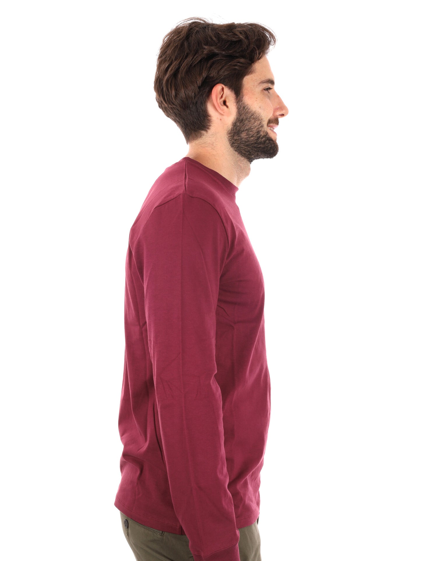 MAGLIA MANICHE LUNGHE DUNSTAN RIVER TIMBERLAND DA UOMO BORDEAUX