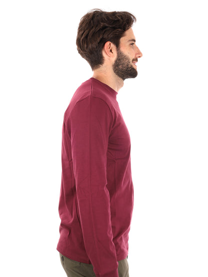MAGLIA MANICHE LUNGHE DUNSTAN RIVER TIMBERLAND DA UOMO BORDEAUX
