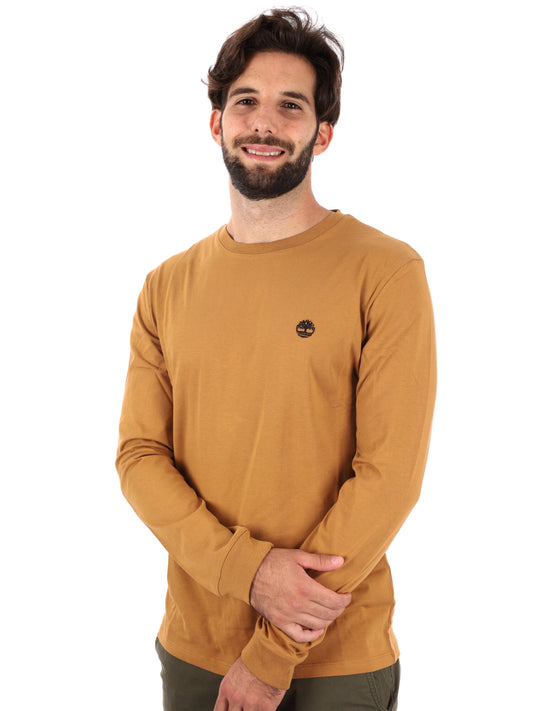 T-SHIRT MANICHE LUNGHE TIMBERLAND UOMO OCRA