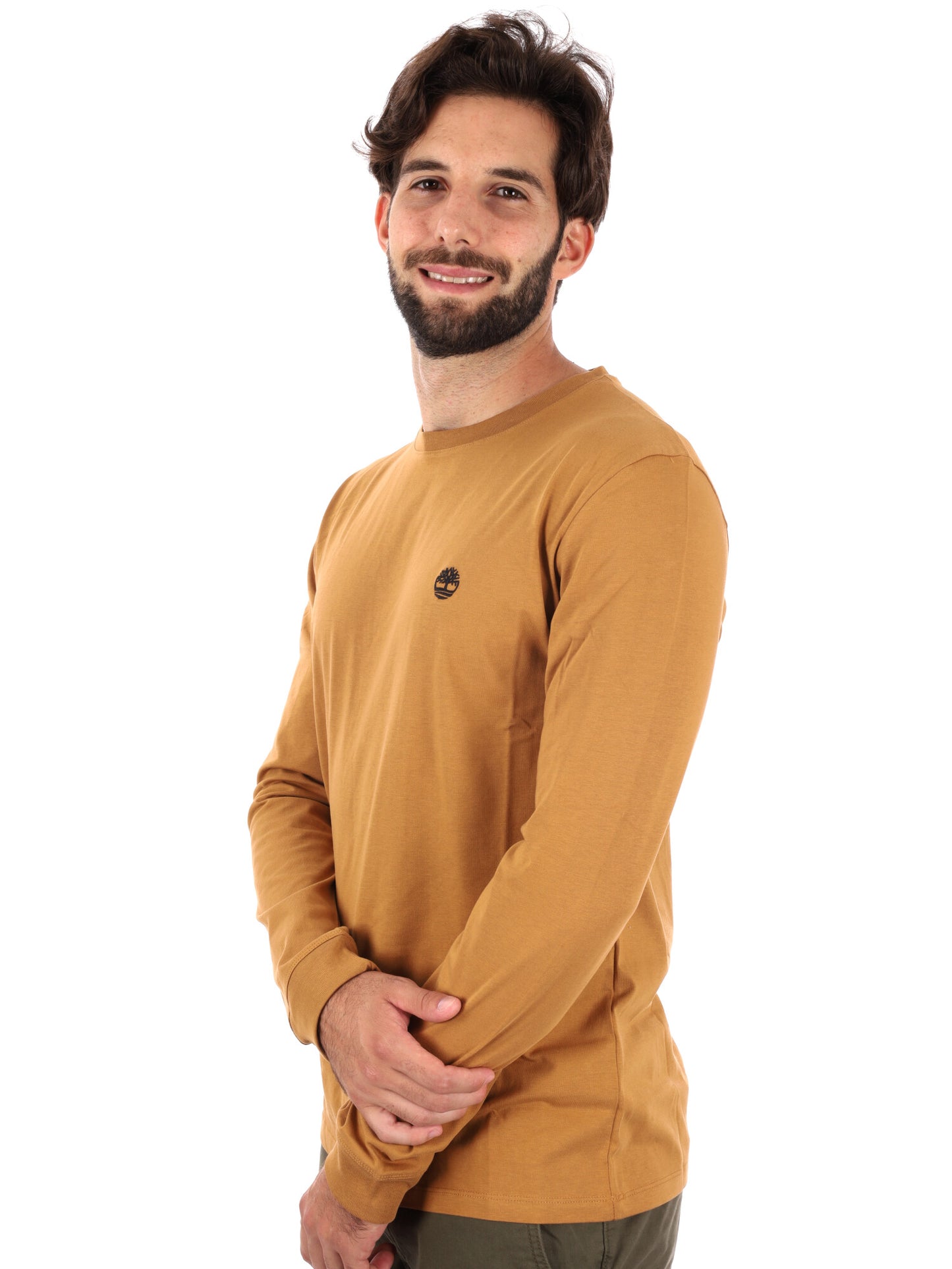MAGLIA MANICHE LUNGHE DUNSTAN RIVER TIMBERLAND DA UOMO OCRA
