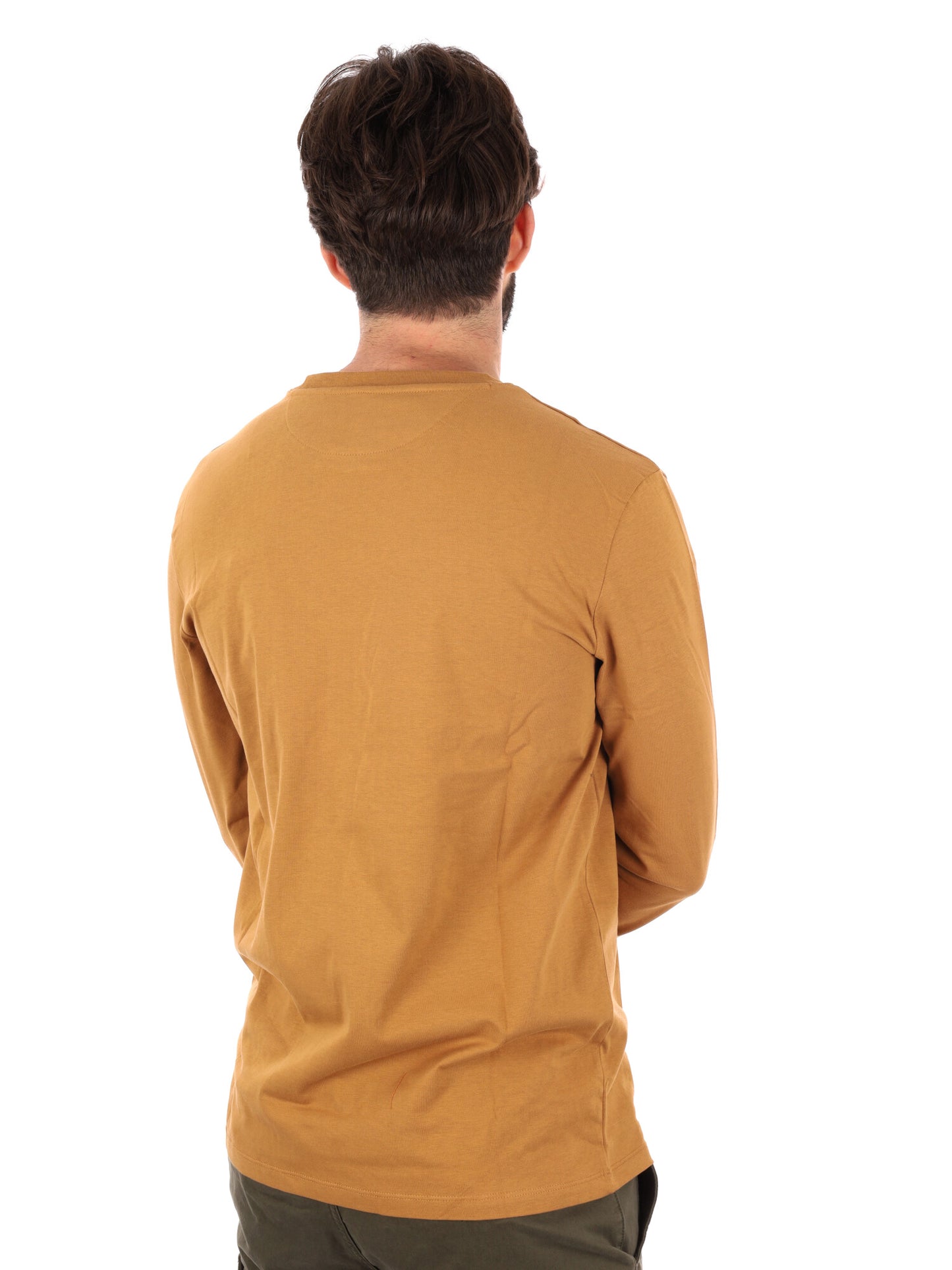 MAGLIA MANICHE LUNGHE DUNSTAN RIVER TIMBERLAND DA UOMO OCRA