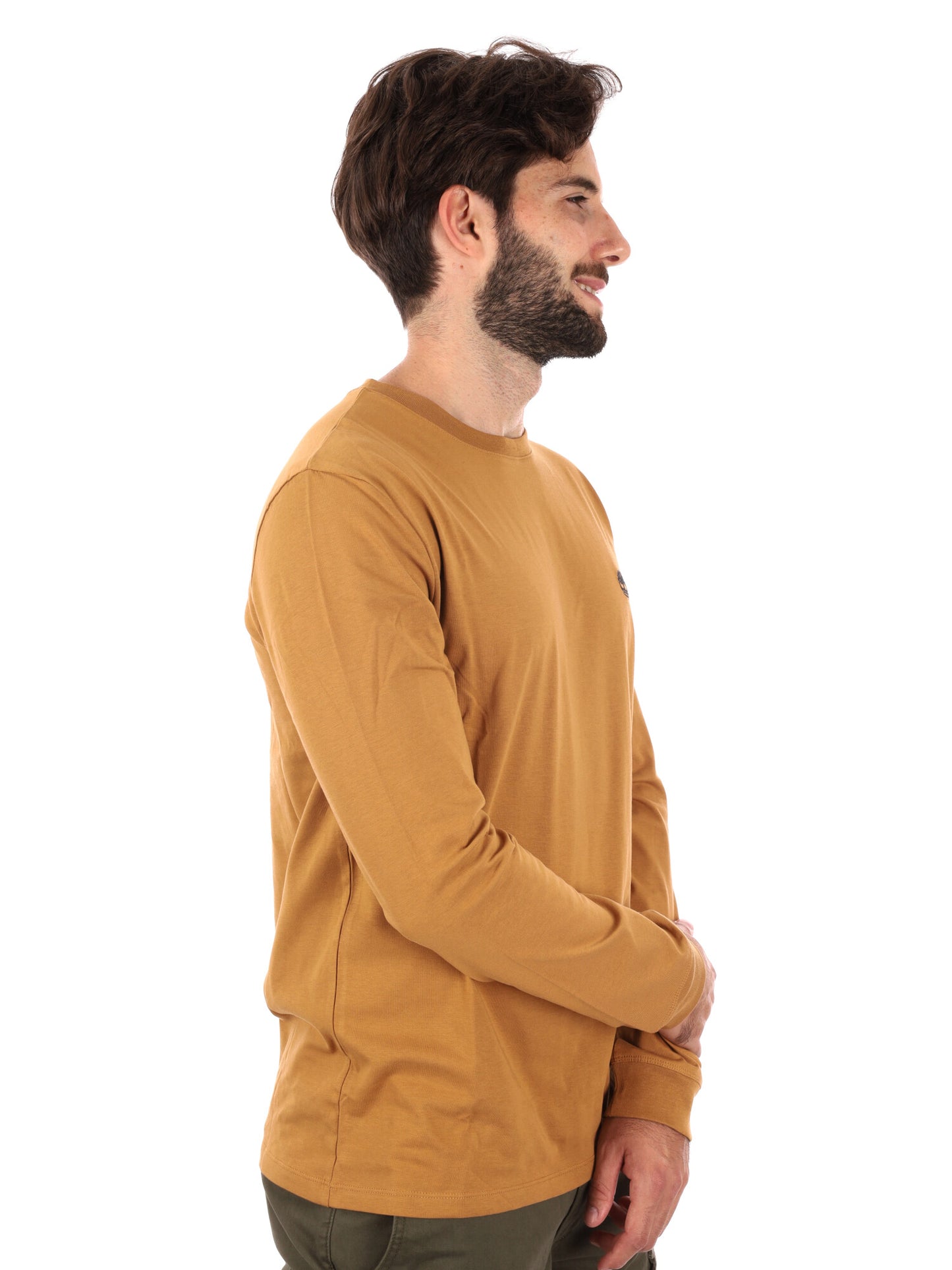 MAGLIA MANICHE LUNGHE DUNSTAN RIVER TIMBERLAND DA UOMO OCRA