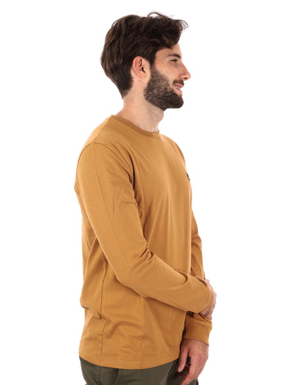 T-SHIRT MANICHE LUNGHE TIMBERLAND UOMO OCRA