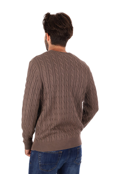 MAGLIA GIROCOLLO A TRECCE WILLIAMS RIVER TIMBERLAND DA UOMO FANGO