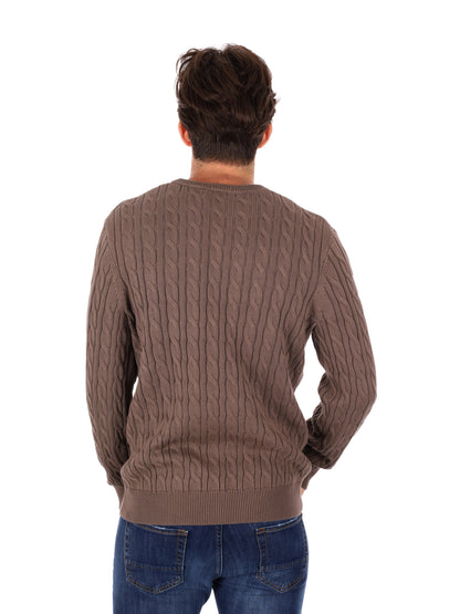 MAGLIA GIROCOLLO A TRECCE WILLIAMS RIVER TIMBERLAND DA UOMO FANGO