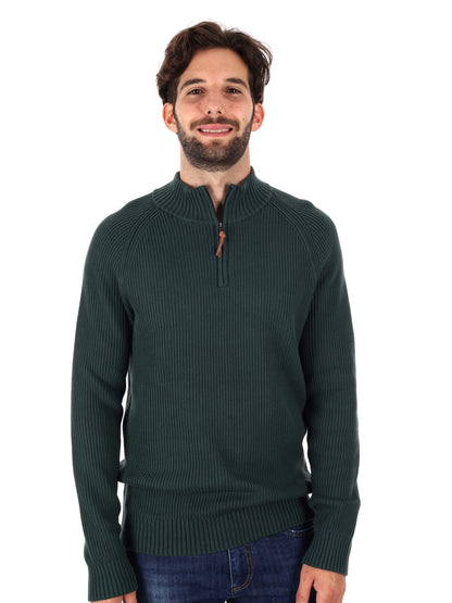 PULLOVER CON 1/4 ZIP WILLIAMS RIVER TIMBERLAND DA UOMO VERDE