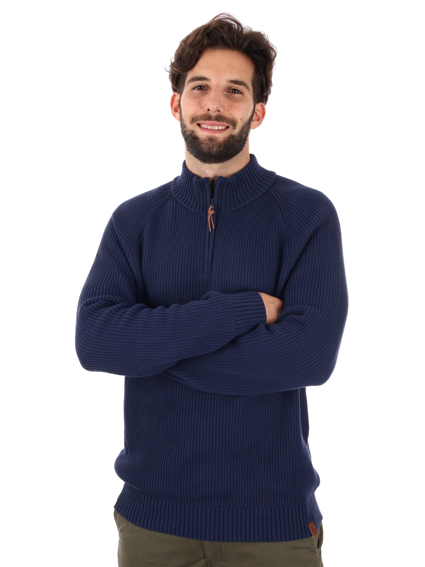 PULLOVER CON 1/4 ZIP WILLIAMS RIVER TIMBERLAND DA UOMO BLU