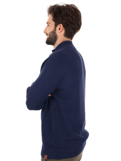 PULLOVER CON 1/4 ZIP WILLIAMS RIVER TIMBERLAND DA UOMO BLU