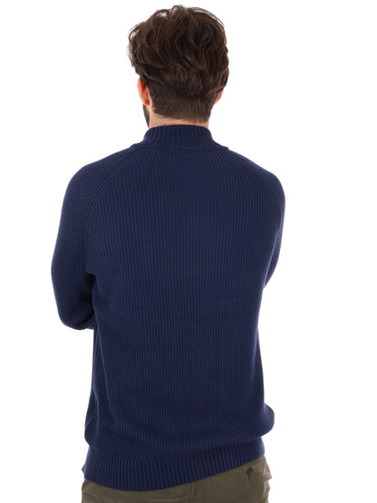 PULLOVER CON 1/4 ZIP WILLIAMS RIVER TIMBERLAND DA UOMO BLU