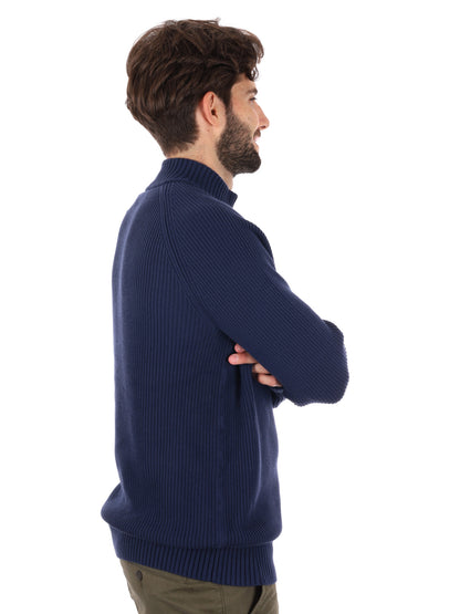 PULLOVER CON 1/4 ZIP WILLIAMS RIVER TIMBERLAND DA UOMO BLU