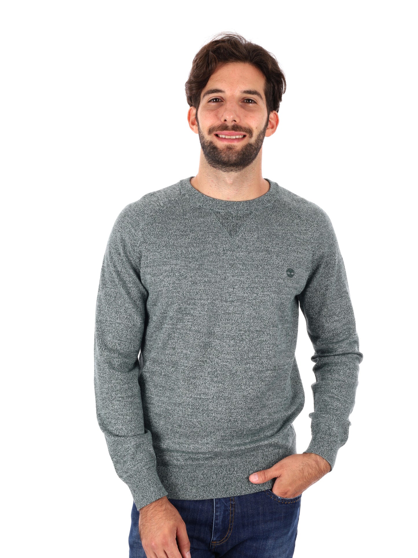 MAGLIA CON MANICHE RAGLAN WILLIAMS RIVER TIMBERLAND DA UOMO CELESTE