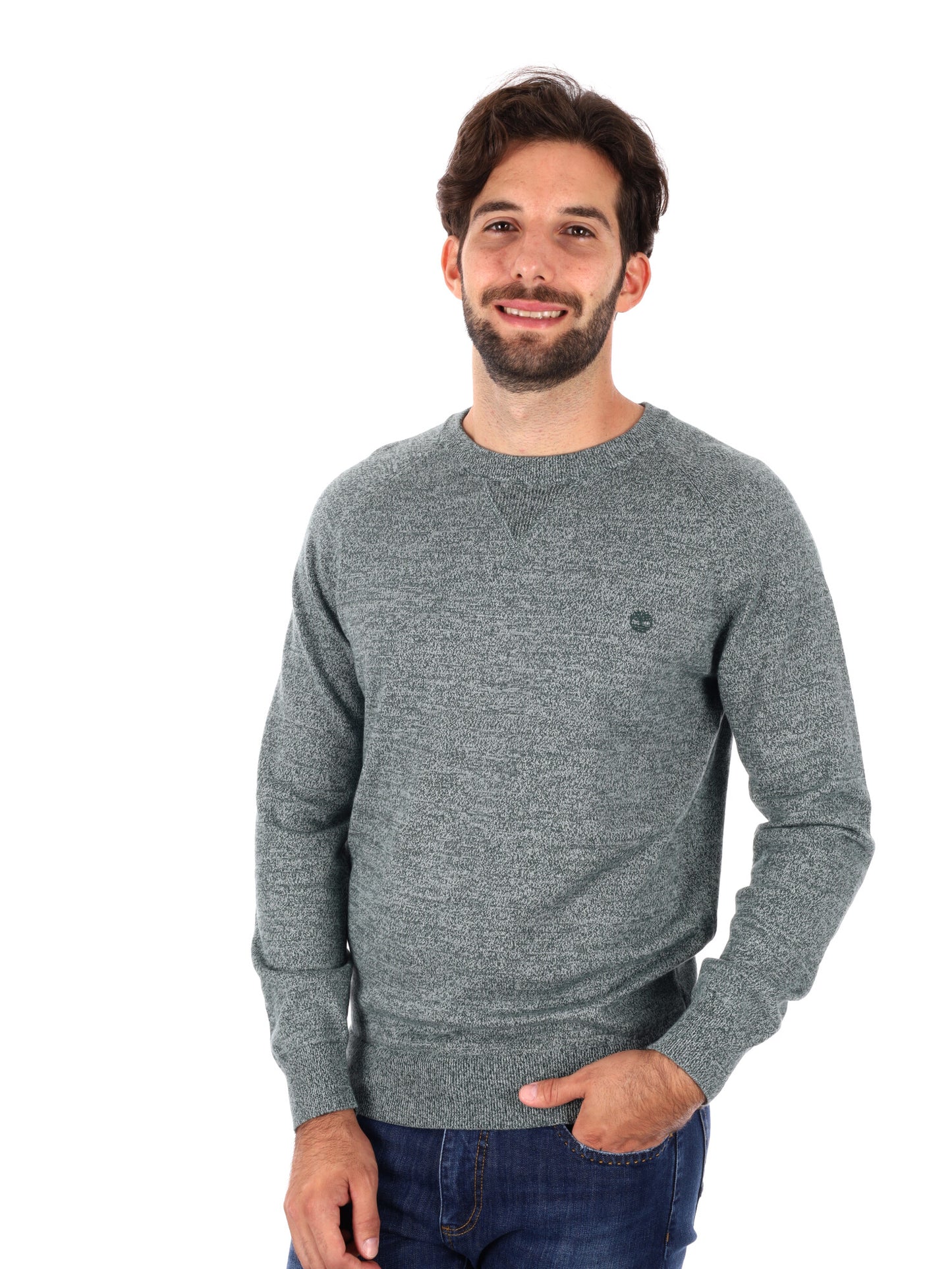 MAGLIA CON MANICHE RAGLAN WILLIAMS RIVER TIMBERLAND DA UOMO CELESTE