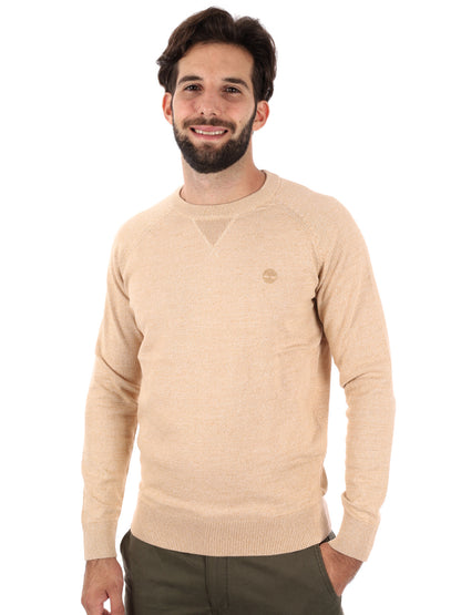 MAGLIA CON MANICHE RAGLAN WILLIAMS RIVER TIMBERLAND DA UOMO PANNA