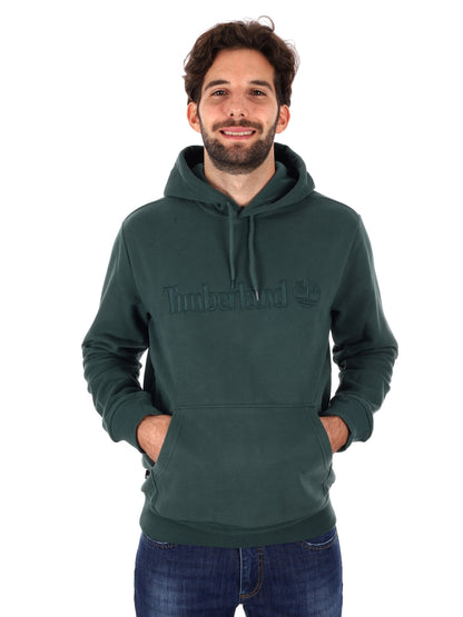 FELPA CON CAPPUCCIO HAMPTON TIMBERLAND DA UOMO VERDE