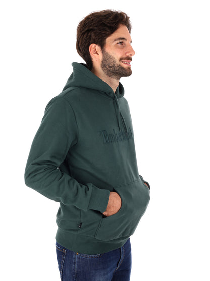 FELPA CON CAPPUCCIO HAMPTON TIMBERLAND DA UOMO VERDE