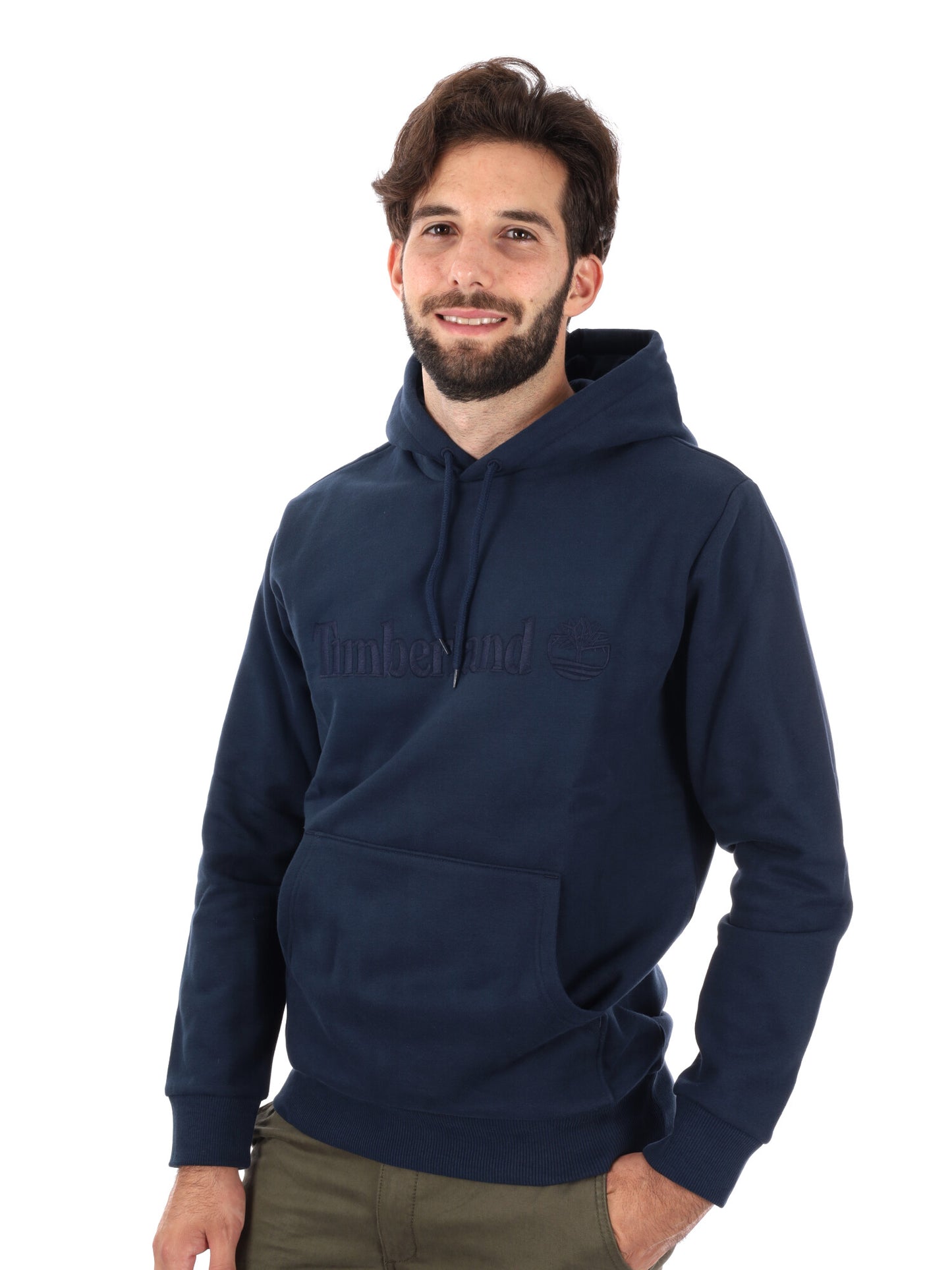 FELPA CON CAPPUCCIO HAMPTON TIMBERLAND DA UOMO BLU