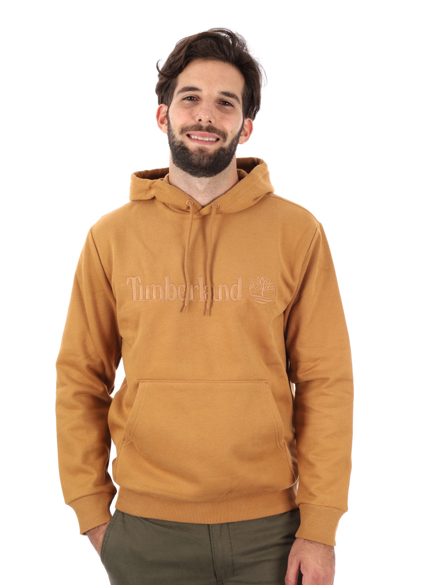 FELPA CON CAPPUCCIO HAMPTON TIMBERLAND DA UOMO OCRA