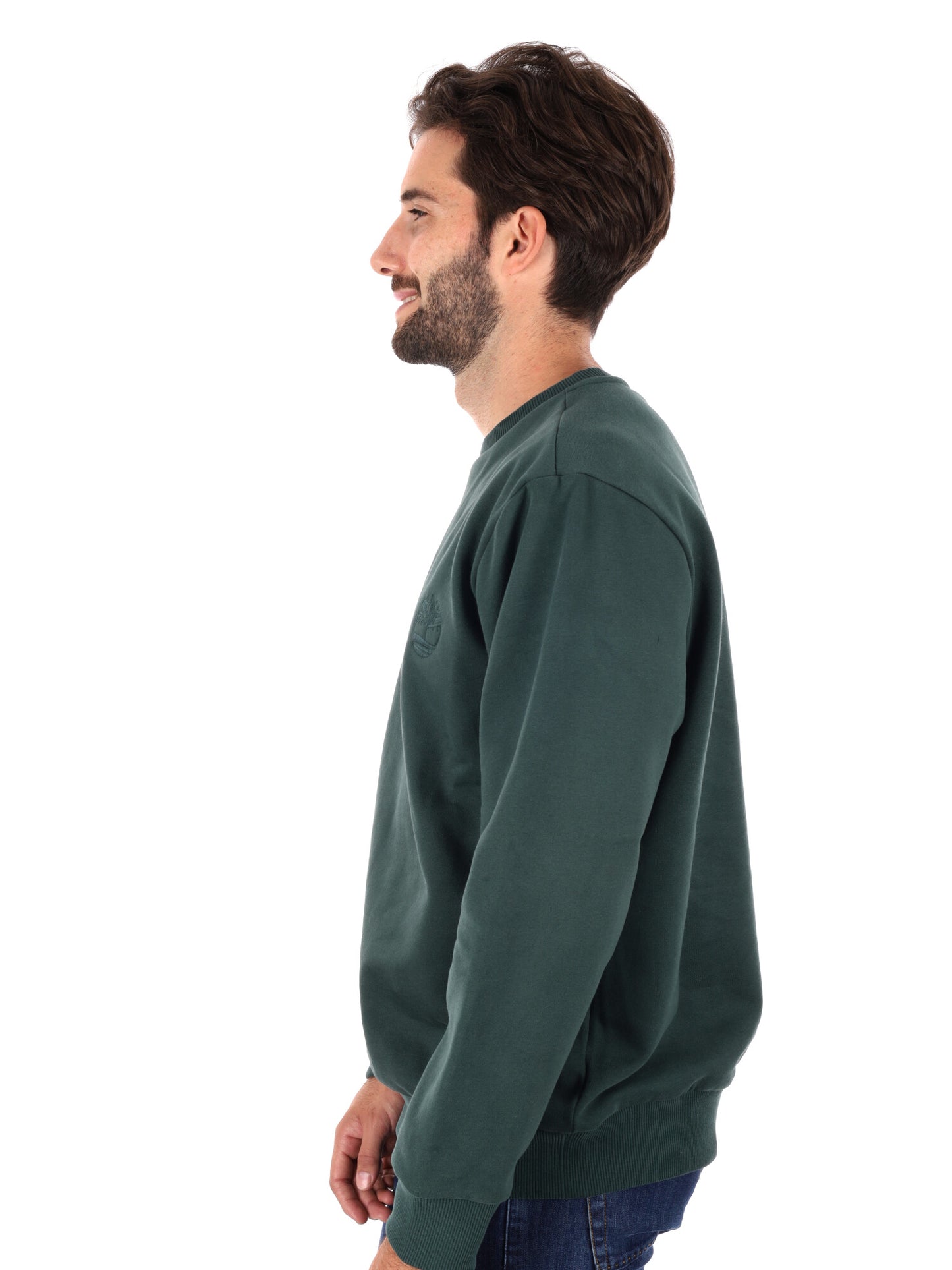 FELPA GIROCOLLO HAMPTON TIMBERLAND DA UOMO VERDE