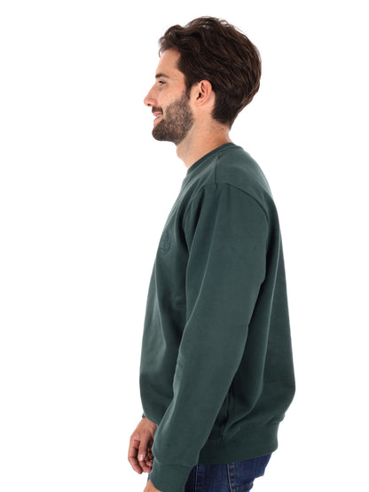 FELPA GIROCOLLO HAMPTON TIMBERLAND DA UOMO VERDE