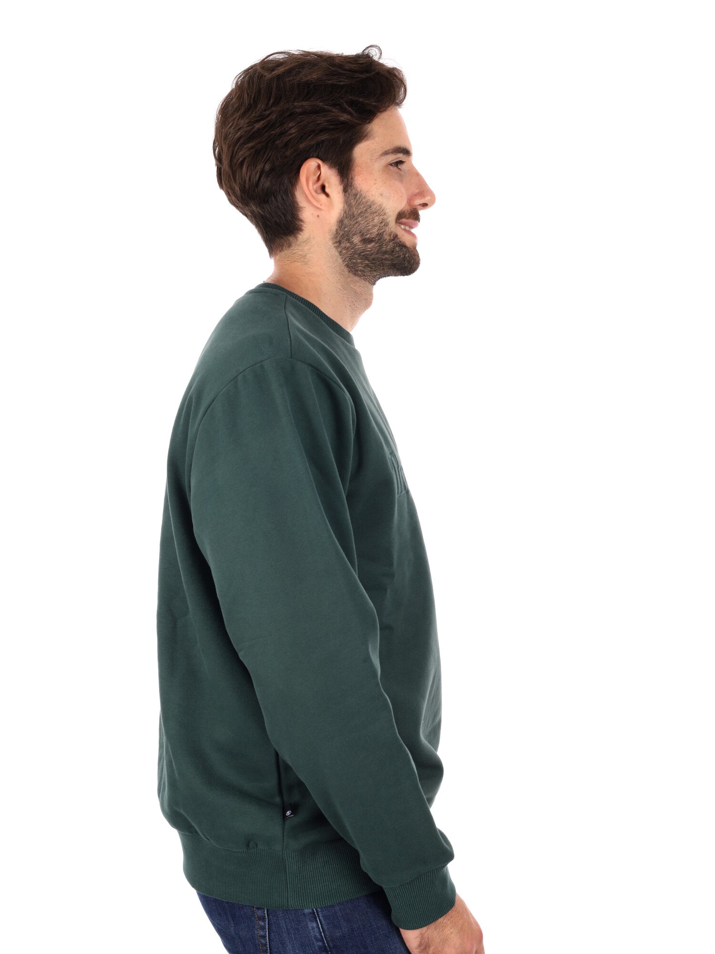 FELPA GIROCOLLO HAMPTON TIMBERLAND DA UOMO VERDE