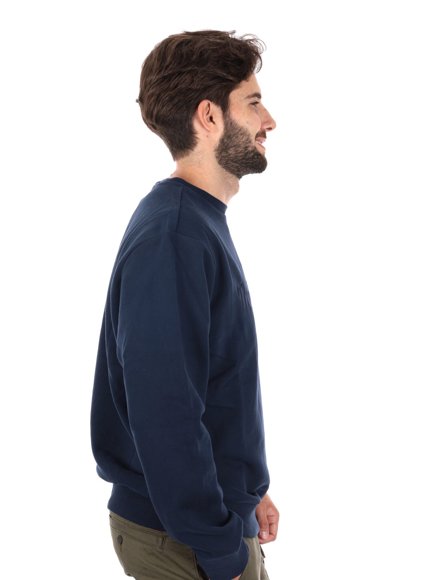 FELPA GIROCOLLO HAMPTON TIMBERLAND DA UOMO BLU