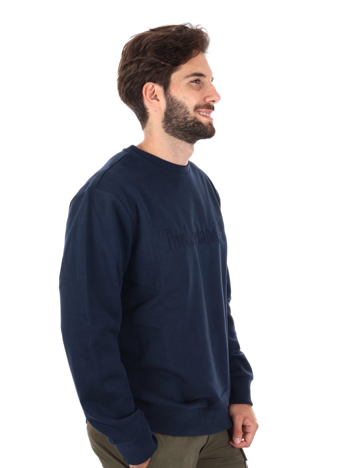 FELPA GIROCOLLO HAMPTON TIMBERLAND DA UOMO BLU