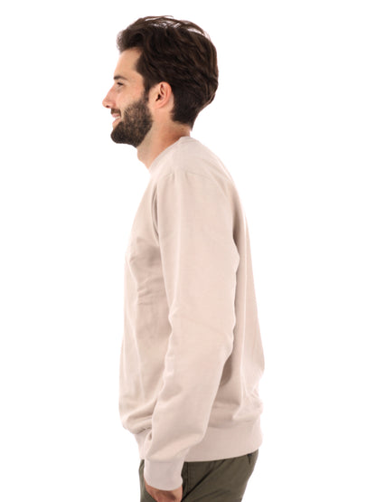 FELPA GIROCOLLO HAMPTON TIMBERLAND DA UOMO PANNA