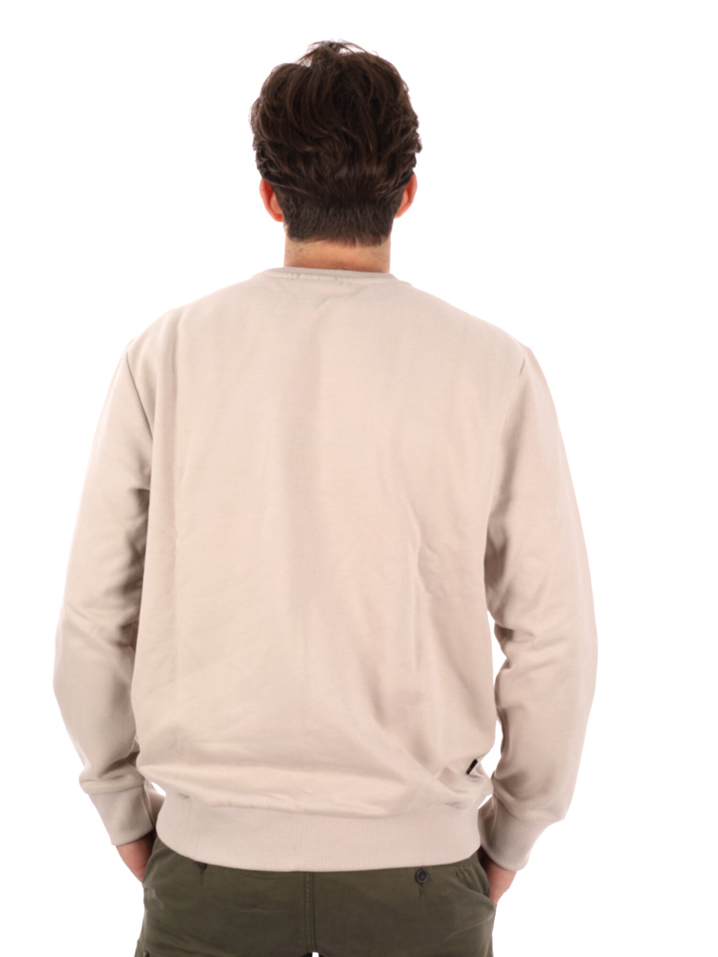 FELPA GIROCOLLO HAMPTON TIMBERLAND DA UOMO PANNA